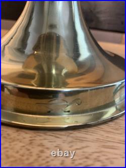 Aladdin # 23 Brass Electric Table Lamp with Case Glass Signed Shade