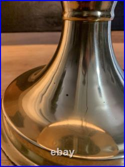 Aladdin # 23 Brass Electric Table Lamp with Case Glass Signed Shade