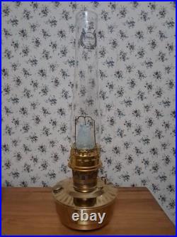 Aladdin 23 Brass Kerosene Lamp With Chimney, Mantle And Wall Mount