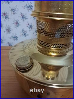 Aladdin 23 Brass Kerosene Lamp With Chimney, Mantle And Wall Mount