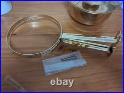 Aladdin 23 Brass Kerosene Lamp With Chimney, Mantle And Wall Mount