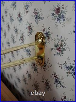 Aladdin 23 Brass Kerosene Lamp With Chimney, Mantle And Wall Mount