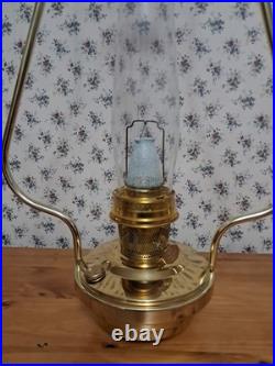 Aladdin 23 Hanging Kerosene Lamp With Chimney And Mantle New Wick