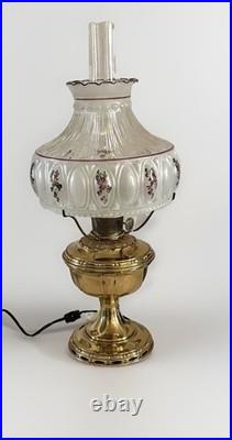 Aladdin 23 No 11 Oil Lamp Electrified With Aladdin Globe & Chimney