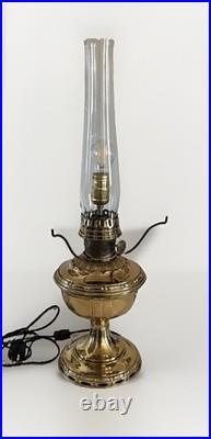 Aladdin 23 No 11 Oil Lamp Electrified With Aladdin Globe & Chimney