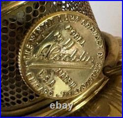 Aladdin 23 No 11 Oil Lamp Electrified With Aladdin Globe & Chimney