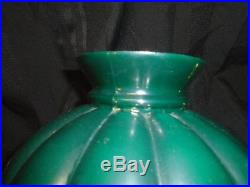 Aladdin #23 Oil Lamp Dark Green Melon Shade Orig. Lox Chimney Hong Kong