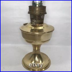 Aladdin 23 brass oil lamp Chimney Kerosene Brass Vintage VTG Lox-On Mid Century