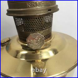 Aladdin 23 brass oil lamp Chimney Kerosene Brass Vintage VTG Lox-On Mid Century