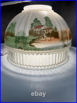 Aladdin 616s Shade Hanging Oil Lamp Cabin Painted Original