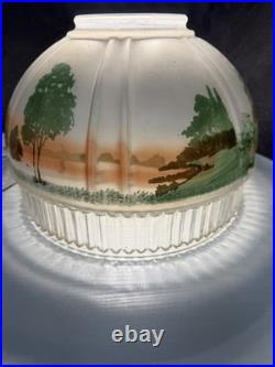 Aladdin 616s Shade Hanging Oil Lamp Cabin Painted Original