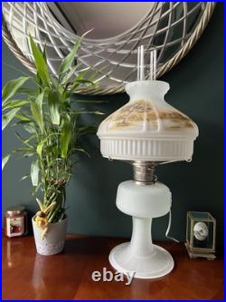 Aladdin 70th Anniversary Reverse Painted Model 23 LE Frosted Lamp Oil & Electric