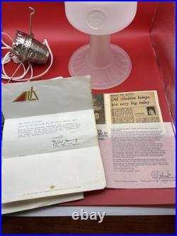 Aladdin 70th Anniversary Reverse Painted Model 23 LE Frosted Lamp Oil & Electric