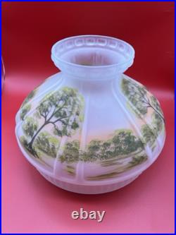 Aladdin 70th Anniversary Reverse Painted Model 23 LE Frosted Lamp Oil & Electric
