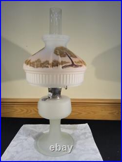 Aladdin 70th Anniversary Reverse Painted Model 23 LE Frosted Oil Kerosene Lamp