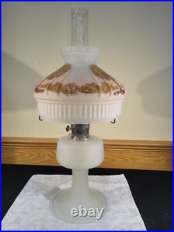 Aladdin 70th Anniversary Reverse Painted Model 23 LE Frosted Oil Kerosene Lamp