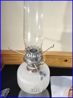 Aladdin 70th Anniversary Reverse Painted Model 23 LE Frosted Oil Kerosene Lamp