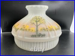 Aladdin 70th Anniversary Reverse Painted Model 23 LE Frosted Oil Kerosene Lamp