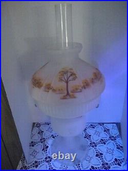 Aladdin 70th Anniversary Reverse Painted Model 23 LE Frosted Oil Kerosene Lamp