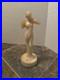 Aladdin Alacite G16 Undrilled Figural Nude Woman Table Lamp Base Uranium Glass