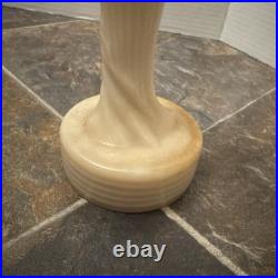 Aladdin Alacite G16 Undrilled Figural Nude Woman Table Lamp Base Uranium Glass