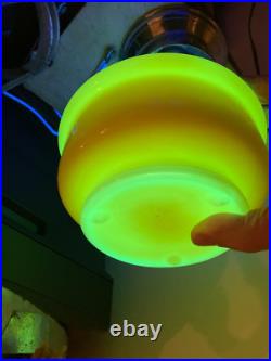 Aladdin Alacite Glass Font Model B Burner Hanging Oil Lamp-Sconce-Table (Glows)