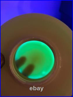 Aladdin Alacite Glass Font Model B Burner Hanging Oil Lamp-Sconce-Table (Glows)