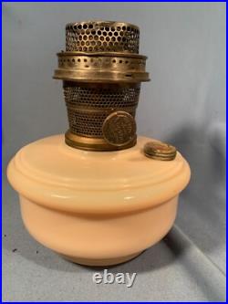 Aladdin Alacite Glass Font Model B Burner Hanging Oil Lamp-Sconce-Table (Glows)