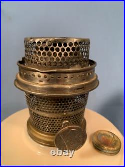 Aladdin Alacite Glass Font Model B Burner Hanging Oil Lamp-Sconce-Table (Glows)