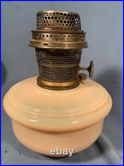 Aladdin Alacite Glass Font Model B Burner Hanging Oil Lamp-Sconce-Table (Glows)