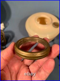 Aladdin Alacite Glass Font Model B Burner Hanging Oil Lamp-Sconce-Table (Glows)