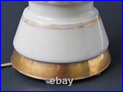 Aladdin Alacite Glass Table Lamp Celadon Green Ivory Art Deco 1940s Original