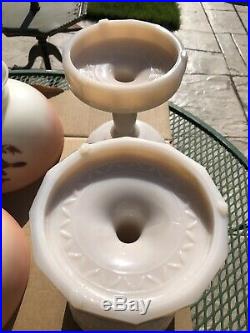 Aladdin Alacite Lincoln Drape Kerosene Oil Table Lamp With Meadowlark Glass Shade