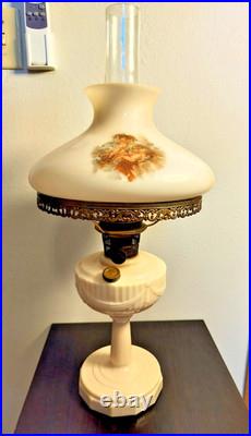 Aladdin Alacite Lincoln Drape Mantle Oil Lamp with Cherub Shade, Model B Burner Aladdin Alacite Lincoln Drape Mantle Oil Lamp with Cherub Shade, Model B Burner