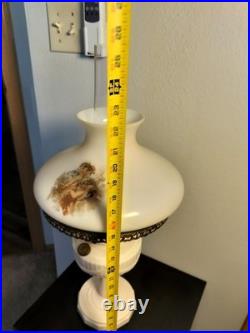 Aladdin Alacite Lincoln Drape Mantle Oil Lamp with Cherub Shade, Model B Burner