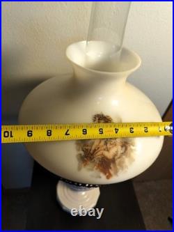 Aladdin Alacite Lincoln Drape Mantle Oil Lamp with Cherub Shade, Model B Burner