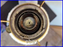 Aladdin Alacite Lincoln Drape Mantle Oil Lamp with Cherub Shade, Model B Burner