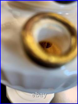 Aladdin Alacite Lincoln Drape Mantle Oil Lamp with Cherub Shade, Model B Burner