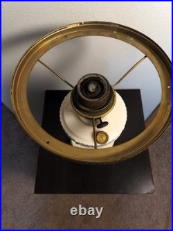 Aladdin Alacite Lincoln Drape Mantle Oil Lamp with Cherub Shade, Model B Burner