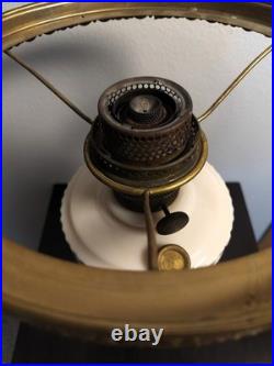 Aladdin Alacite Lincoln Drape Mantle Oil Lamp with Cherub Shade, Model B Burner Aladdin Alacite Lincoln Drape Mantle Oil Lamp with Cherub Shade, Model B Burner