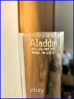 Aladdin Alacite Lincoln Drape Mantle Oil Lamp with Cherub Shade, Model B Burner