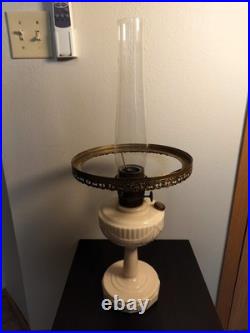 Aladdin Alacite Lincoln Drape Mantle Oil Lamp with Cherub Shade, Model B Burner Aladdin Alacite Lincoln Drape Mantle Oil Lamp with Cherub Shade, Model B Burner