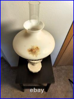 Aladdin Alacite Lincoln Drape Mantle Oil Lamp with Cherub Shade, Model B Burner