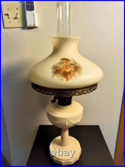 Aladdin Alacite Lincoln Drape Mantle Oil Lamp with Cherub Shade, Model B Burner Aladdin Alacite Lincoln Drape Mantle Oil Lamp with Cherub Shade, Model B Burner