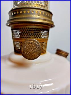 Aladdin Alacite Lincoln Drape Oil Lamp Model B Chicago Burner No Shade 1933-49