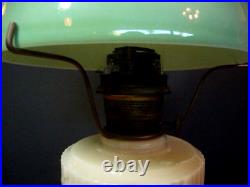 Aladdin Alacite Lincoln Draper Oil Kerosene Lamp With Chimney And Shade