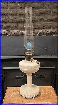 Aladdin Alacite Model B Nickel Burner R150 Mantle Blue 1908 Lox-on Chimney