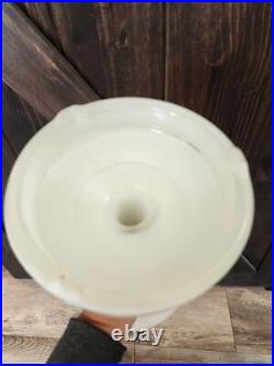 Aladdin Alacite Oil Lamp Model B 1940s Nu-Type White 10 1/2 in