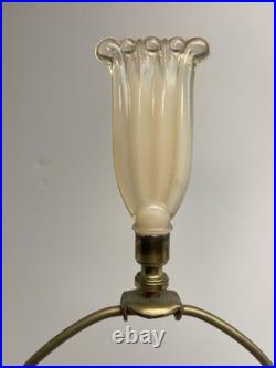 Aladdin Alacite Pink Table Lamp with Finial 1940's 30 Electric Art Deco