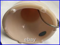 Aladdin Alacite Pink Table Lamp with Finial 1940's 30 Electric Art Deco